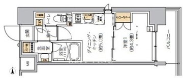 リビオメゾン芝浦 801 間取り図