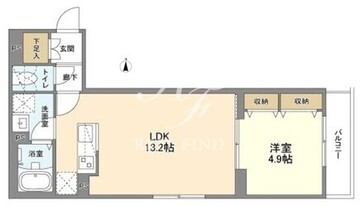 ウェルスクエア渋谷本町 103 間取り図