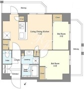 リテラス三ノ輪ウエスト 306 間取り図