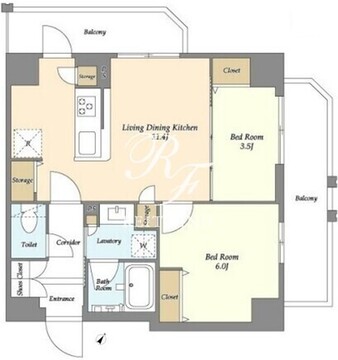 リテラス三ノ輪ウエスト 606 間取り図