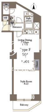 リリーフォート板橋大山 1001 間取り図