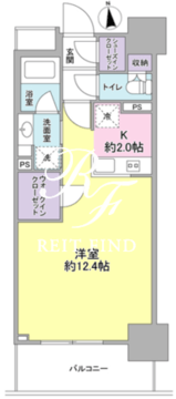スタイリオ品川中延 1103 間取り図
