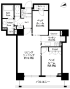 パークタワー芝浦ベイワードアーバンウイング 506 間取り図