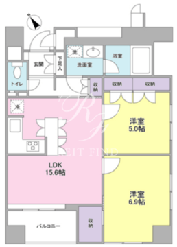 グランカーサ銀座イースト 503 間取り図