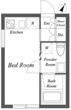 パセオ三軒茶屋イースト＆ウエスト E-303 間取り図