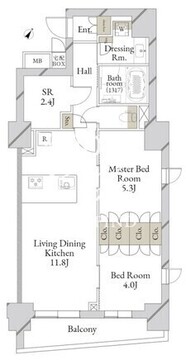 ライブカーサ文京千石プレミア 302 間取り図