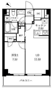ザ・ケンジントン・レジデンスときわ台 521 間取り図