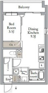 ライブカーサ千鳥町 201 間取り図