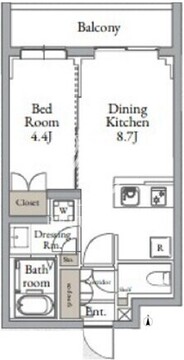 ライブカーサ千鳥町 202 間取り図