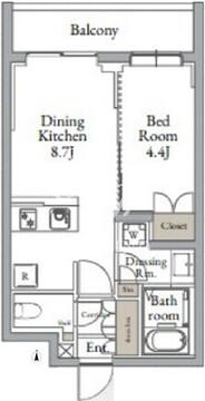 ライブカーサ千鳥町 203 間取り図
