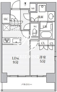 シーズンフラッツ上野稲荷町 503 間取り図