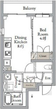 ライブカーサ千鳥町 204 間取り図
