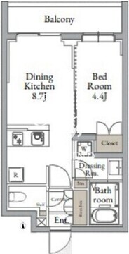 ライブカーサ千鳥町 303 間取り図