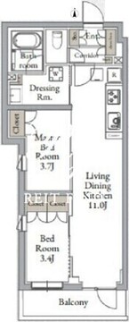 ライブカーサ千鳥町 307 間取り図