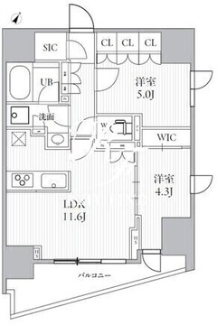 シーズンフラッツ大井町 N-1201 間取り図