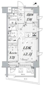 メイクス浅草イースト 703 間取り図
