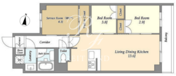 アジールコート練馬中村橋 116 間取り図