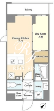 ラドゥセール志茂 408 間取り図