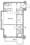 レジディア代々木2 308 間取り図