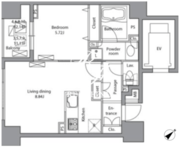 レジディア神田岩本町 1201 間取り図