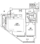 カスタリア麻布十番 701 間取り図