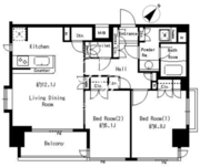 レジディア浅草橋 1004 間取り図