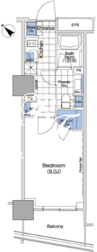パークハビオ赤坂タワー 207 間取り図