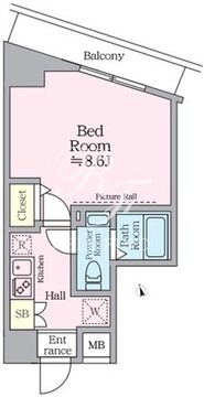 アイルイマージュ押上イースト 305 間取り図