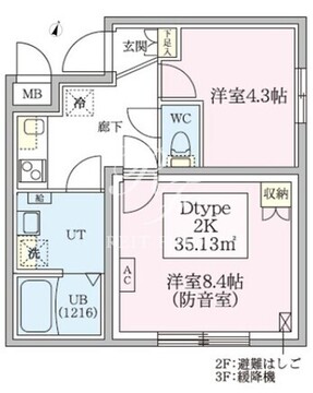 スカイラシクラス田園調布本町 204 間取り図