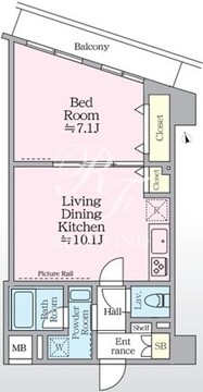 アイルイマージュ押上イースト 206 間取り図