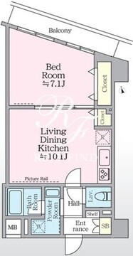 アイルイマージュ押上イースト 306 間取り図