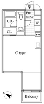 レジディア目黒2 206 間取り図