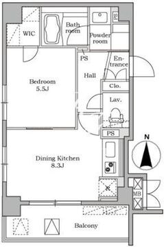 レジディア大井町2 501 間取り図