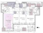 クラッシィタワー新宿御苑 1407 間取り図