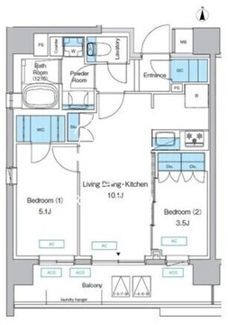 プレディアコート三軒茶屋 901 間取り図