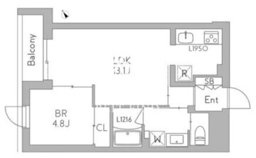 グランデュオ用賀7 202 間取り図