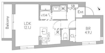 グランデュオ用賀7 402 間取り図