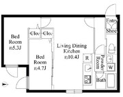 アバンティア阿佐ヶ谷南 401 間取り図