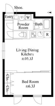 アバンティア阿佐ヶ谷南 202 間取り図