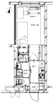 リアルワン要町 402 間取り図