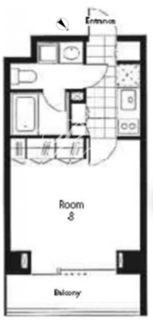 レジディア南雪谷 304 間取り図