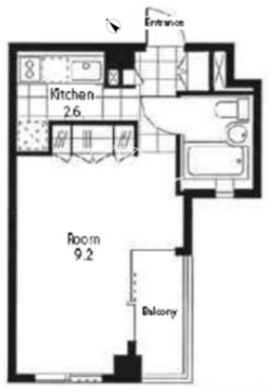 レジディア南雪谷 312 間取り図
