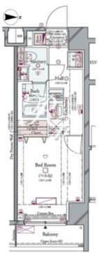 コンシェリア品川ベイサイドコート 405 間取り図