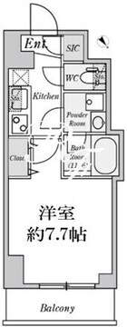 クレストコート志村坂上 403 間取り図
