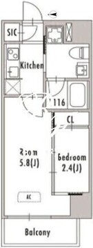 グランパセオ亀有 402 間取り図