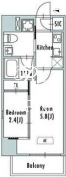 グランパセオ亀有 201 間取り図
