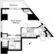 ププレＭＩＹＡ八丁堀 302 間取り図