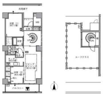 東雲キャナルコートCODAN 21-1403 間取り図