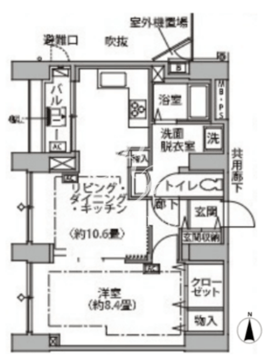 東雲キャナルコートCODAN 14-1014 間取り図