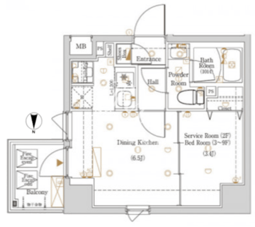 ログ東京スカイツリー 203 間取り図